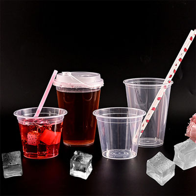 Ein guter Preis. 12oz runde kundenspezifische klare Einwegbecher Plastikwasserbecher zum Mitnehmen Online