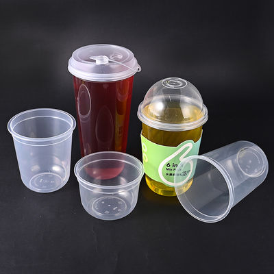 Un buon prezzo. Coppe di plastica a forma di U in PP eco-friendly Coppa per milkshake per tè caffè cibo e bevande in linea