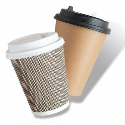 Ein guter Preis. Leckdichte, wasserdichte Kraftpapierbecher mit Deckel Kaffee-Tee-Smoothies Online