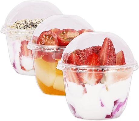 Un buon prezzo. Tazze monouso trasparenti e personalizzate Tazze di caffè di plastica con coperchio a cupola in linea