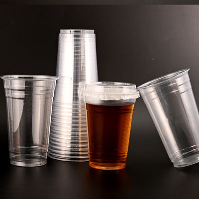 Goede prijs. Transparante voedselkwaliteit heldere plastic pet cups 16 oz plastic drinkbekers online