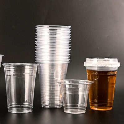 Ein guter Preis. Klarer Smoothies 12 Oz Haustier Plastikbecher Custom Haustier Becher 10000pcs für die Anpassung Online