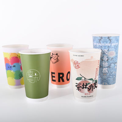 Goede prijs. Voedingsmiddelen PE-coating Dubbele wandpapierbekers voor warme dranken Kerstfeesten online