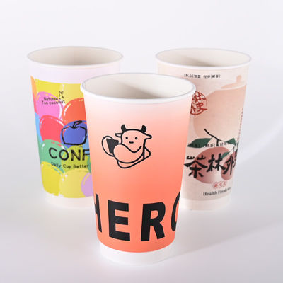 Ein guter Preis. Biologisch abbaubare Doppelwand-Kompostierbare Kaffeetassen 500 ml wasserdicht Online