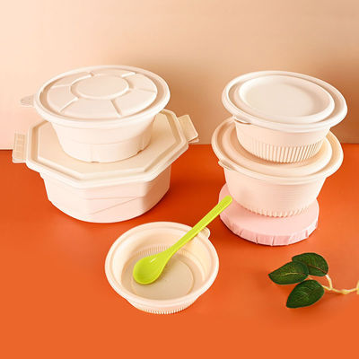 Good price Oilproof Biodegradable Take Away Lunch Boxes UV Protected With Rectangle Shape online