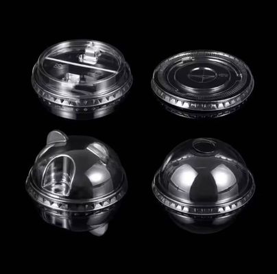 Ein guter Preis. Öko-freundliche Plastikbecherdeckel 90mm 93mm 95mm 98mm für Kaffee-Saft-Tee Online