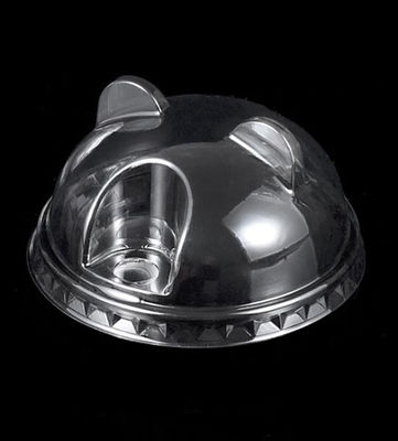 Un buon prezzo. Capole a cupola trasparenti a forma di panda in PET per una conveniente bevanda a base di succhi in linea