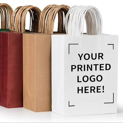 Ein guter Preis. Biologisch abbaubare Papiertüten zur Auslieferung Schwere Einzelhandelsverpackungen Online