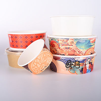 Un bon prix. Salade rigide papier jetable emballage alimentaire bols en papier kraft pour un stockage sûr en ligne