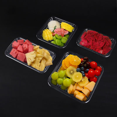 Bom preço. Caixas de plástico descartáveis transparentes de alimentos com tampa de dobradiça para bolos on-line