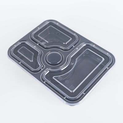 Un buon prezzo. Contenitori alimentari monouso in plastica rettangolari spessore 0,5-1,5 mm Microonde per snack in linea