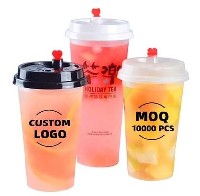 Un buon prezzo. Coppe di plastica in PP monouso e durevole Coppe di tè a bolla in plastica eco-compatibili in linea