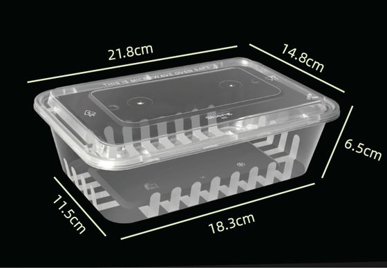 Contenitori alimentari monouso di plastica monouso resistenti alle perdite Contenitori per imballaggi alimentari
