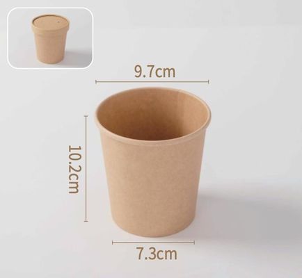 Un buon prezzo. 16/24/32oz Contenitori di carta monouso ecocompatibili con coperchio in linea