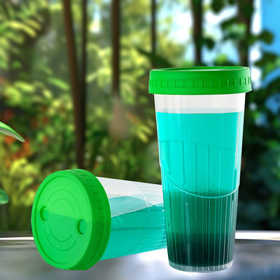 Harga yang bagus Desain Baru Anti-Bakar Cangkir Plastik PP Jelas Dengan Tutup Cangkir Minum sekali pakai untuk Minuman Panas Kopi Panas Susu Jujube Teh on line