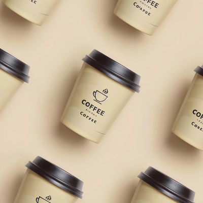 Good price Customize Logo Disposable Biodegradable Coffee Paper Cup Double Ripple Wall Paper Cup for Hot Drinks With Lid and Sleeve online