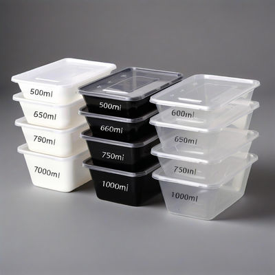 Customized ODM/OEM Plastic Box Takeaway Lunch Bento Box Plastic Microwave Disposable Plastic Food Storage Containers with Lids