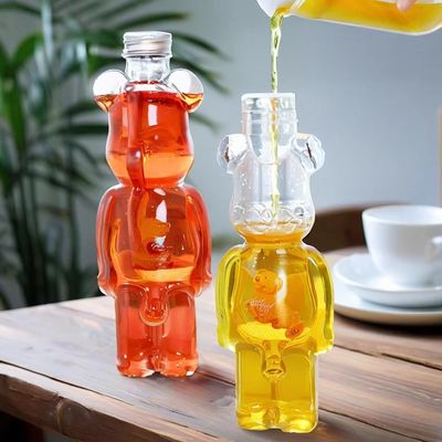 Customize Bear Shape Container New 400ml 500ml 700ml PET Plastic Bottles for Beverage