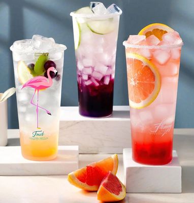 12oz 16oz 32oz Thick Plastic pp Injection Cup Transparent Custom Smoothie Milk Tea Boba Cups