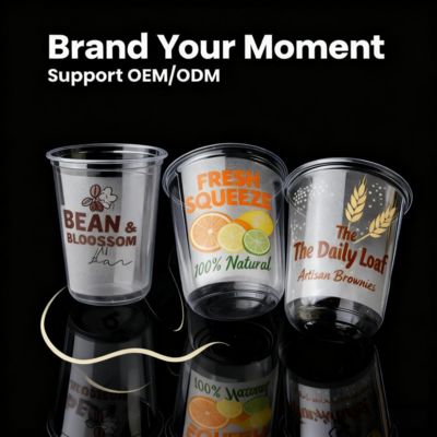 12/14/16/20 унций пластиковые чашки в форме U