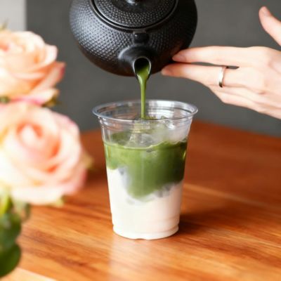 10oz 12oz 14oz 16oz Clear Matcha Latte Ice Coffee Takeaway PET Plastic Cups With Lids